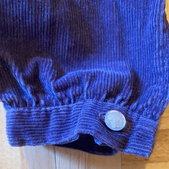 Vintage Purple Corduroy Toddler Jumpsuit, Toddler Onsie, Zip up Romper 12 months - Picture 6 of 7